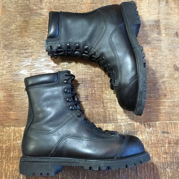 Matterhorn 8" WP Steel Toe Metaguard Prep Plant Work Boot Mens 7 W Combat Black - Picture 2 of 11